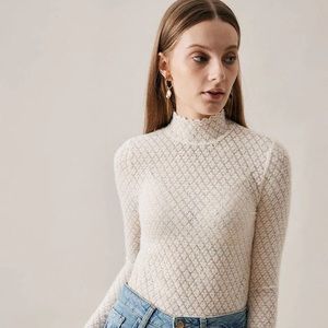 Floral See-Through Knitwear